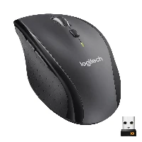 Logitech Marathon M705 Wireless Mouse, Right-hand, Optical, RF Wireless, 1000 DPI, Charcoal