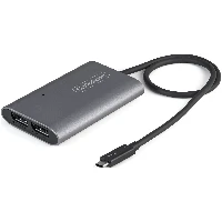 StarTech.com Thunderbolt 3 to Dual DisplayPort Adapter DP 1.4 - Dual 4K 60Hz or Single 8K/5K Thunderbolt 3 to DP Adapter - TB3 to 2x DisplayPort Monitor Video Display Adapter - Mac/Windows, 0.46 m, Thunderbolt 3, 2 x DisplayPort, Male, Female, Straight