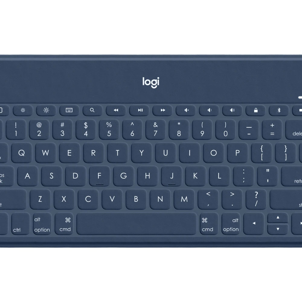 Logitech Keys-To-Go, UK International, 1.7 cm, 1.2 mm, Apple, iPad, iPhone, Apple TV, Blue
