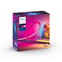 Philips Hue White and colour ambience Play gradient lightstrip 55 inch, Smart strip light, Black, Integrated LED, Non-changeable bulb(s), Multi, 2000 K