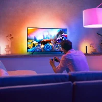 Philips Hue White and colour ambience Play gradient lightstrip 65 inch, Smart bulb, Black, Bluetooth/Zigbee, LED, Non-changeable bulb(s), Multi