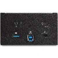 StarTech.com Laptop Docking Module for Conference Table Connectivity Box, Wired, USB 3.2 Gen 1 (3.1 Gen 1) Type-B, 3.5 mm, IEEE 802.3, IEEE 802.3ab, IEEE 802.3u, Black, 5 Gbit/s