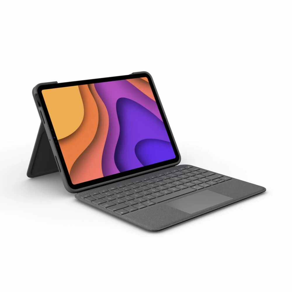 Logitech Folio Touch, QWERTZ, German, Trackpad, 1.8 cm, 1 mm, Apple