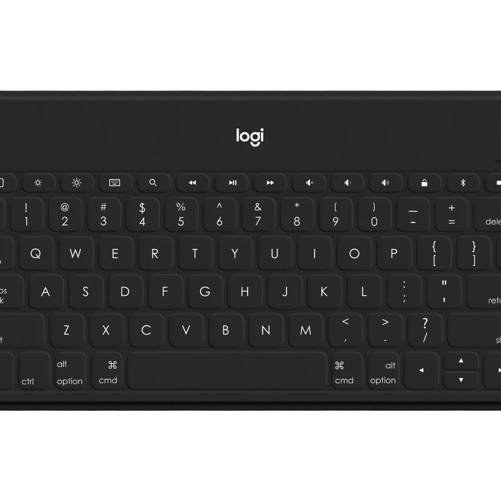 Logitech Keys-To-Go, Russian, 1.7 cm, 1.2 mm, Apple, iPad, iPhone, Apple TV, Black