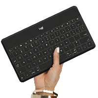 Logitech Keys-To-Go, Russian, 1.7 cm, 1.2 mm, Apple, iPad, iPhone, Apple TV, Black