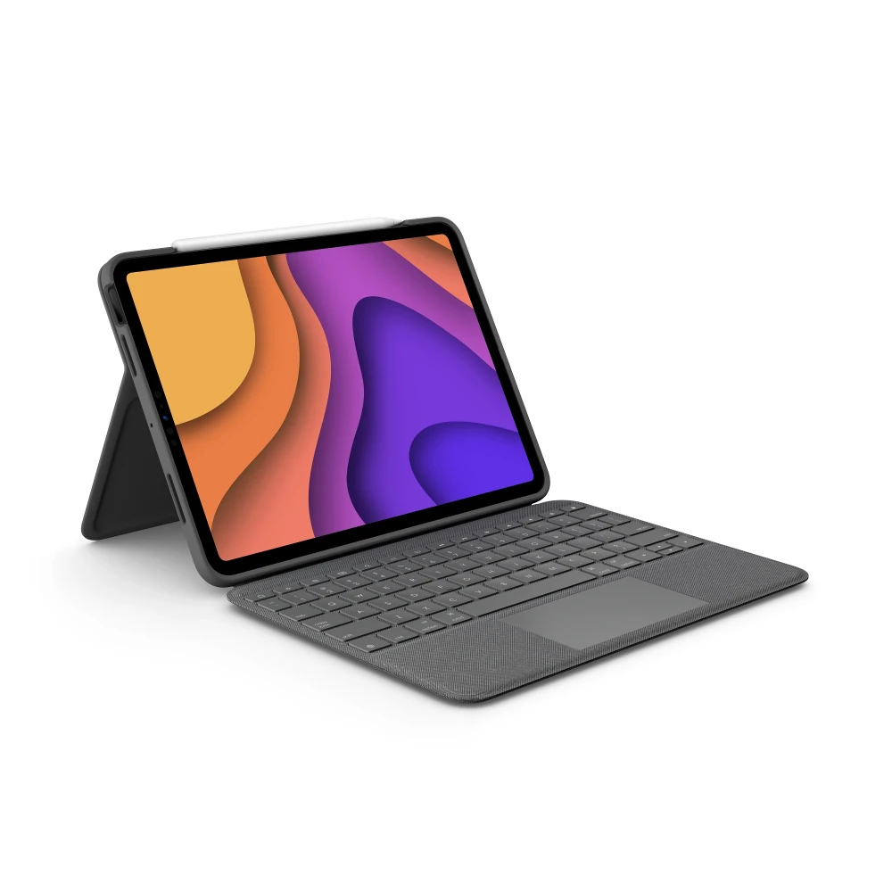 Logitech Folio Touch, AZERTY, French, Trackpad, 1.8 cm, 1 mm, Apple