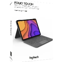 Logitech Folio Touch, AZERTY, French, Trackpad, 1.8 cm, 1 mm, Apple