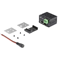 StarTech.com PoE+ Industrial Fiber to Ethernet Media Converter 30W - SFP to RJ45 - Singlemode/Multimode Fiber to Copper Gigabit Ethernet - Mini/Compact Size - IP-30/ -40 to +75C, 1000 Mbit/s, IEEE 802.3, IEEE 802.3u, IEEE 802.3z, Full, SFP, Wired, 100 m