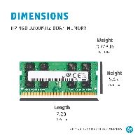 HP 286H5AA, 4 GB, 1 x 4 GB, DDR4, 3200 MHz, 260-pin SO-DIMM
