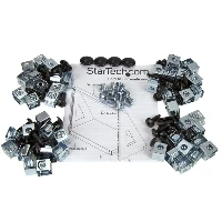 StarTech.com Heavy Duty 2-Post Rack - 16U, Freestanding rack, 16U, 160 kg, 9 kg, Black