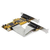 StarTech.com 8-Port PCI Express RS232 Serial Adapter Card - PCIe RS232 Serial Card - 16C1050 UART - Low Profile Serial DB9 Controller/Expansion Card - 15kV ESD Protection - Windows/Linux, PCIe, Serial, Full-height / Low-profile, RS-232, Yellow, CE, FCC, TAA