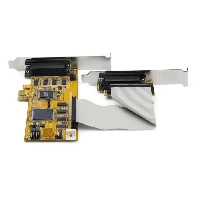 StarTech.com 8-Port PCI Express RS232 Serial Adapter Card - PCIe RS232 Serial Card - 16C1050 UART - Low Profile Serial DB9 Controller/Expansion Card - 15kV ESD Protection - Windows/Linux, PCIe, Serial, Full-height / Low-profile, RS-232, Yellow, CE, FCC, TAA