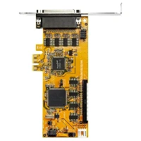 StarTech.com 8-Port PCI Express RS232 Serial Adapter Card - PCIe RS232 Serial Card - 16C1050 UART - Low Profile Serial DB9 Controller/Expansion Card - 15kV ESD Protection - Windows/Linux, PCIe, Serial, Full-height / Low-profile, RS-232, Yellow, CE, FCC, TAA