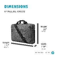 HP Prelude 15.6-inch Topload, Toploader bag, 39.6 cm (15.6