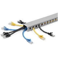 StarTech.com Open Slot Cable Management Raceway with Cover, 1-1/2