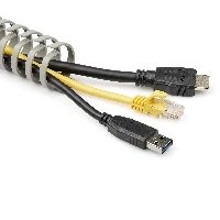 StarTech.com Flexible Cable Management Raceway Spine Vertebrae, 1-1/8