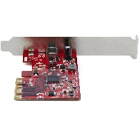 StarTech.com 1-Port USB 3.2 Gen 2x2 PCIe Card - USB-C SuperSpeed 20Gbps PCI Express 3.0 x4 Host Controller Card - USB Type-C PCIe Add-On Adapter Card - Expansion Card - Windows & Linux, PCIe, USB 3.2 Gen 2 (3.1 Gen 2), PCIe 3.0, Red, 3126209 h, ASMedia - ASM3242