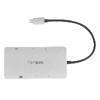 Targus DOCK423EU, Wired, USB 3.2 Gen 1 (3.1 Gen 1) Type-C, 100 W, Silver, MicroSD (TransFlash), SD, China