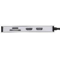 Targus DOCK423EU, Wired, USB 3.2 Gen 1 (3.1 Gen 1) Type-C, 100 W, Silver, MicroSD (TransFlash), SD, China