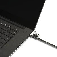 Kensington Universal 3-in-1 Keyed Laptop Lock, 1.8 m, Key, Carbon, Silver