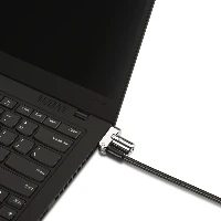 Kensington Universal 3-in-1 Keyed Laptop Lock, 1.8 m, Key, Carbon, Silver