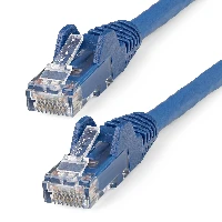 StarTech.com 1m CAT6 Ethernet Cable - LSZH (Low Smoke Zero Halogen) - 10 Gigabit 650MHz 100W PoE RJ45 10GbE UTP Network Patch Cord Snagless with Strain Relief - Blue, CAT 6, ETL Verified, 24AWG, 1 m, Cat6, U/UTP (UTP), RJ-45, RJ-45