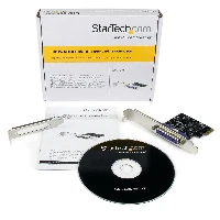StarTech.com 1-Port Parallel PCIe Card - PCI Express to Parallel DB25 Adapter Card - Desktop Expansion LPT Controller for Printers, Scanners & Plotters - SPP/ECP - Standard/Low Profile, PCIe, Parallel, PCIe 1.0a, Black, Steel, 26297 h, PLX/Oxford - OXPCIe952