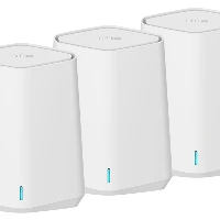 NETGEAR Orbi Pro WiFi 6 Mini AX1800 Mesh System Pack of 3 (SXK30B3), White, Internal, Power, 550 m, Dual-band (2.4 GHz / 5 GHz), Wi-Fi 6 (802.11ax)