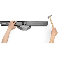 StarTech.com No-Stud TV Wall Mount - Low Profile Heavy Duty VESA TV Wall Mount for up to 80 inch Display (110lb/50kg) - Universal Television Wall Mount - Studless Tilting Flat Screen Mount, 2.03 m (80