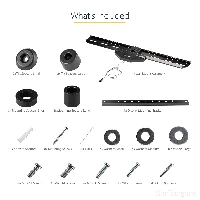 StarTech.com No-Stud TV Wall Mount - Low Profile Heavy Duty VESA TV Wall Mount for up to 80 inch Display (110lb/50kg) - Universal Television Wall Mount - Studless Tilting Flat Screen Mount, 2.03 m (80