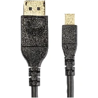 StarTech.com 3ft (1m) VESA Certified Mini DisplayPort to DisplayPort 1.4 Cable - 8K 60Hz HBR3 HDR - Super UHD mDP to DP 1.4 Cord - Slim (34 AWG) Ultra HD 4K 120Hz - Monitor/Video Cable, 1 m, Mini DisplayPort, DisplayPort, Male, Male, 7680 x 4320 pixels