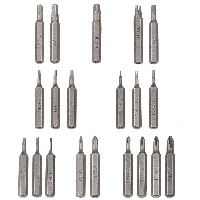 StarTech.com 20-Bit Electric Precision Screwdriver Set - Portable/Mini Battery Powered Bit Driver Kit for Electronic, Laptop, Computer, Tablet & Phone Repairs - Magnetic - Cordless, Power screwdriver, Straight handle, Silver, 110 RPM, 0.35 Nm, Battery