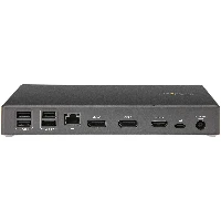 StarTech.com USB C Dock - Triple 4K Monitor USB Type-C Docking Station - 100W Power Delivery - DP 1.4 Alt Mode & DSC, 2x DisplayPort 1.4/HDMI 2.0 - 6xUSB (2x 10Gbps) - Windows/Chrome, Wired, USB 3.2 Gen 2 (3.1 Gen 2) Type-C, 100 W, 3.5 mm, 10,100,1000 Mbit/s, 10BASE-T, 100BASE-TX, 1000BASE-T