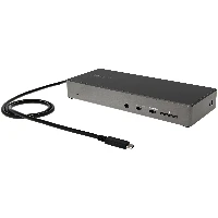 StarTech.com USB C Dock - Triple 4K Monitor USB Type-C Docking Station - 100W Power Delivery - DP 1.4 Alt Mode & DSC, 2x DisplayPort 1.4/HDMI 2.0 - 6xUSB (2x 10Gbps) - Windows/Chrome, Wired, USB 3.2 Gen 2 (3.1 Gen 2) Type-C, 100 W, 3.5 mm, 10,100,1000 Mbit/s, 10BASE-T, 100BASE-TX, 1000BASE-T