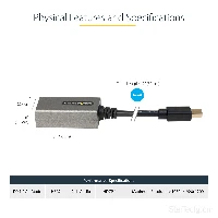 StarTech.com Mini DisplayPort to HDMI Adapter - mDP to HDMI Adapter Dongle - 1080p - Mini DisplayPort 1.2 to HDMI Monitor/Display - Mini DP to HDMI Video Converter - 12