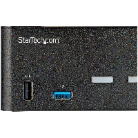 StarTech.com 2 Port Dual Monitor HDMI KVM Switch - 4K 60Hz Ultra HD HDR - Desktop 4K HDMI 2.0 KVM Switch with 2 Port USB 3.0 Hub (5Gbps) & 4x USB 2.0 HID, Audio - Hotkey Switching - TAA, 3840 x 2160 pixels, 4K Ultra HD, 36 W, Black