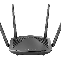 D-Link DIRX1550 AX1500 Mesh Wi-Fi 6 Router, Wi-Fi 6 (802.11ax), Dual-band (2.4 GHz / 5 GHz), Ethernet LAN, Black, Tabletop router