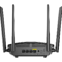 D-Link DIRX1550 AX1500 Mesh Wi-Fi 6 Router, Wi-Fi 6 (802.11ax), Dual-band (2.4 GHz / 5 GHz), Ethernet LAN, Black, Tabletop router