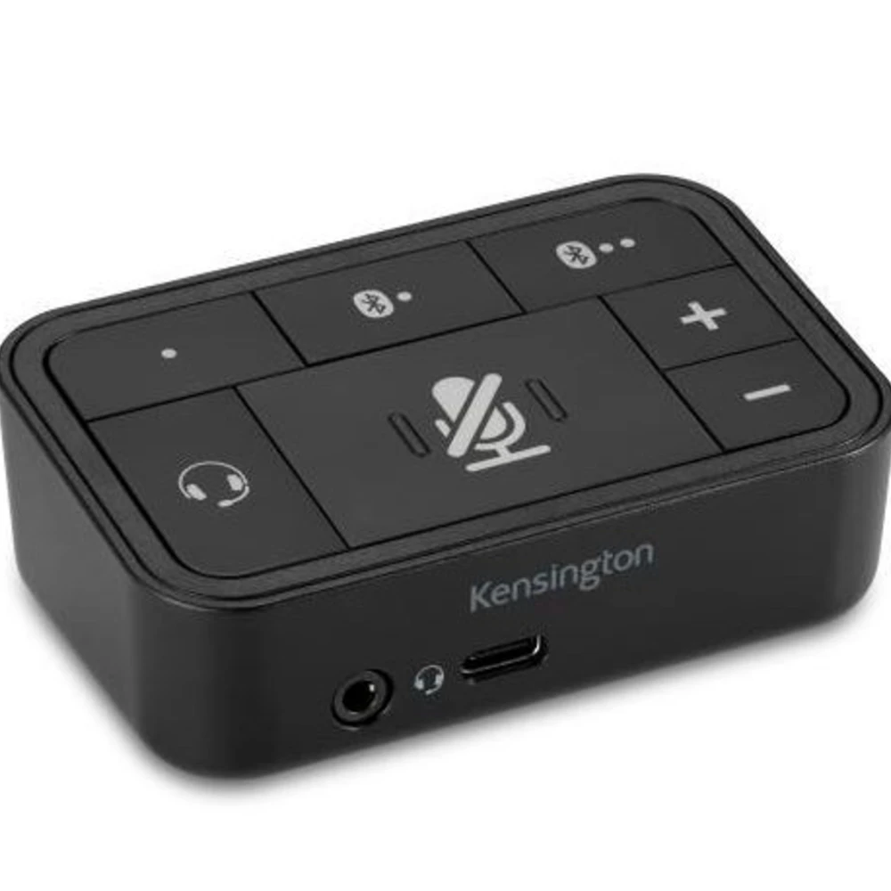 Kensington Universal 3-in-1 Pro Audio Headset Switch, Control adapter, 85 g, Black