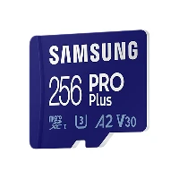 Samsung PRO Plus, 256 GB, MicroSDXC, Class 10, UHS-I, 160 MB/s, 120 MB/s