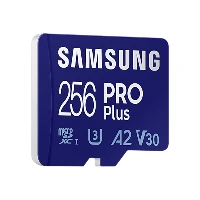 Samsung PRO Plus, 256 GB, MicroSDXC, Class 10, UHS-I, 160 MB/s, 120 MB/s