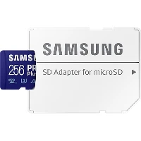 Samsung PRO Plus, 256 GB, MicroSDXC, Class 10, UHS-I, 160 MB/s, 120 MB/s