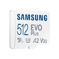 Samsung EVO Plus, 512 GB, MicroSDXC, Class 10, UHS-I, 130 MB/s, 130 MB/s