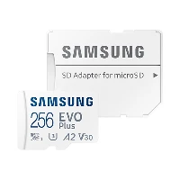 Samsung EVO Plus, 256 GB, MicroSDXC, Class 10, UHS-I, 130 MB/s, 130 MB/s