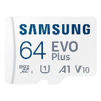 Samsung EVO Plus, 64 GB, MicroSDXC, Class 10, UHS-I, 130 MB/s, 130 MB/s