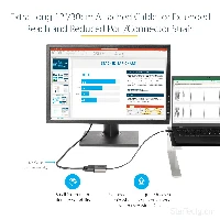 StarTech.com USB C to DVI Adapter - 1920x1200p USB-C to DVI-D Adapter Dongle - USB Type C to DVI Display/Monitor - Video Converter - Thunderbolt 3 Compatible - 12