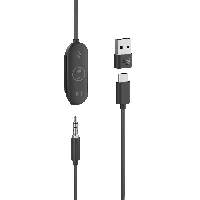 Logitech Zone Wired Earbuds Microsoft Teams, Wired, Office/Call center, 33 g, Headset, Graphite