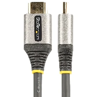 StarTech.com 6ft (2m) Premium Certified HDMI 2.0 Cable - High Speed Ultra HD 4K 60Hz HDMI Cable with Ethernet - HDR10, ARC - UHD HDMI Video Cord - For UHD Monitors, TVs, Displays - M/M, 2 m, HDMI Type A (Standard), HDMI Type A (Standard), 3D, 18 Gbit/s, Black, Grey