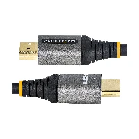 StarTech.com 16ft (5m) HDMI 2.1 Cable 8K - Certified Ultra High Speed HDMI Cable 48Gbps - 8K 60Hz/4K 120Hz HDR10+ eARC - Ultra HD 8K HDMI Cable - Monitor/TV/Display - Flexible TPE Jacket, 5 m, HDMI Type A (Standard), HDMI Type A (Standard), 48 Gbit/s, Audio Return Channel (ARC), Grey, Black