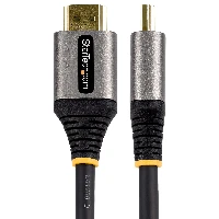 StarTech.com 10ft (3m) HDMI 2.1 Cable 8K - Certified Ultra High Speed HDMI Cable 48Gbps - 8K 60Hz/4K 120Hz HDR10+ eARC - Ultra HD 8K HDMI Cable - Monitor/TV/Display - Flexible TPE Jacket, 3 m, HDMI Type A (Standard), HDMI Type A (Standard), 48 Gbit/s, Audio Return Channel (ARC), Black, Grey